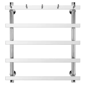 Полотенцесушитель Secado Понтида 1 К с крючками , водяной, хром, Выбрать размер: 50х60