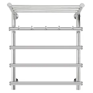 Полотенцесушитель Secado Турин 1 КСП, с крючками и полочкой, водяной, хром, Выбрать размер: 50х60