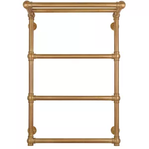 Полотенцесушитель латунный Secado Фалерони 2 с полочкой, водяной, бронза, Выбрать размер: 80х80