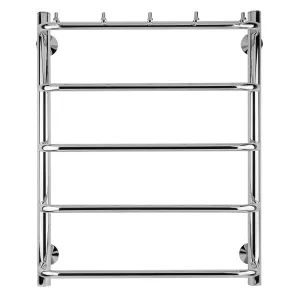 Полотенцесушитель Secado Мерида 1 К, с крючками, электрический L/R хром, Выбрать размер: 40х60, Ориентация: левая