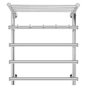 Полотенцесушитель Secado Турин 1 КСП, с крючками и полочкой,  электрический L/R  хром, Выбрать размер: 50х60, Ориентация: левая