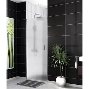 Душевая дверь BelBagno UNO-B-1-/P-Cr  матовое рифленое