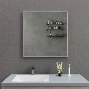 Зеркало со встроенной подстветкой  и подогревом ESBANO ES-3803 хром, Цвет профиля: Хром, Выбрать размер: 80х80