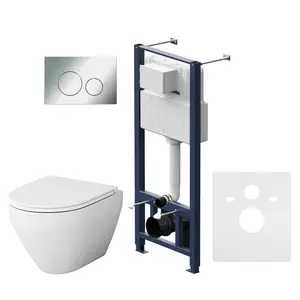 AM.PM Инсталл с клав Pro L глянц хром с подв унит Spirit V2.0 FlashClean с сид м/л