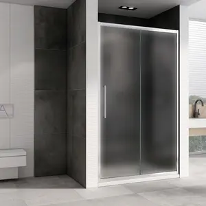 Душевая дверь ABBER Schwarzer Diamant матовое/хром