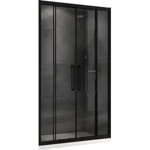 Душевая дверь ABBER Schwarzer Diamant прозрачное/черный