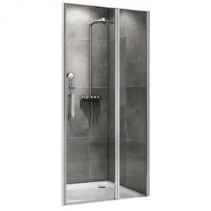 Душевая дверь ABBER Sonnenstrand  прозрачное/хром