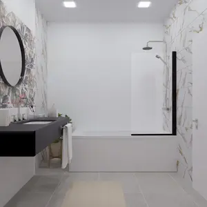 Шторка на ванну Triton Соло 75 БЛЭК