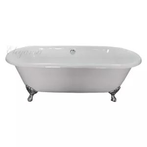 ВАННА чугунная ELEGANSA "GRETTA"  IRON FEET сhrome