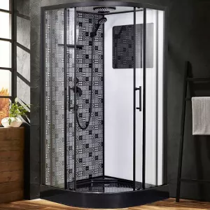 Душевая кабина Esbano ESB-80CR/90CR/100CR четверть круга с крышей, Выбрать размер: 80x80