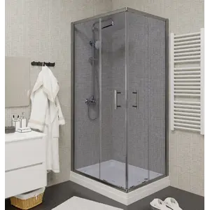 Душевой уголок Quadro QZ71S/QZ81S PARLY с поддоном, тонированное