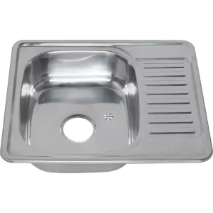 Мойка 5848 U MELANA 0,6/0,8/160 врезная  с сифоном, Внешний вид: толщина 0,6