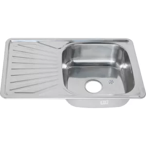 Мойка 7848 U MELANA 0,6/0,8/160 врезная  с сифоном, Внешний вид: толщина 0,6