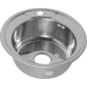 Мойка 490 MELANA 0,8/180 врезная  с сифоном