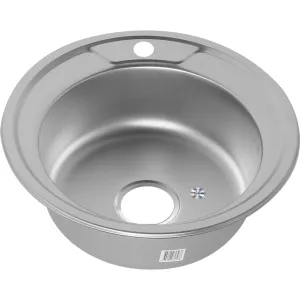 Мойка 490 MELANA 0,8/180  врезная  с сифоном, Внешний вид: Декор