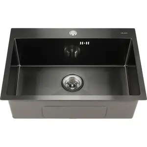 Мойка D6545HB MELANA ProfLine 3,0/220 ГРАФИТ врезная