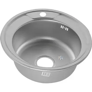 Мойка 490 MELANA 0,6/160  врезная  с сифоном