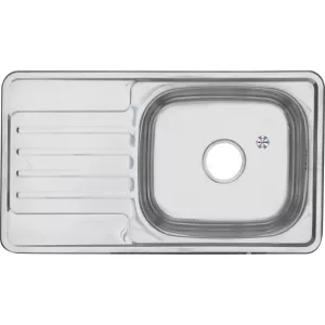 Мойка 7642 U MELANA 0,6/0,8/160 врезная  с сифоном, Внешний вид: толщина 0,6