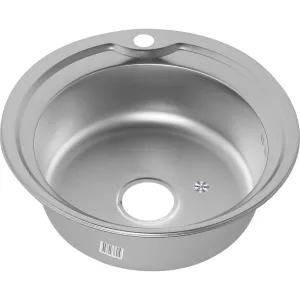 Мойка 510 MELANA 0,6/160  врезная  с сифоном, Внешний вид: Матовая