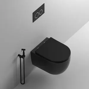 Унитаз  Ceruttispa  OGLIO Aria MB CT9239  подвесной безободковый черный матовый