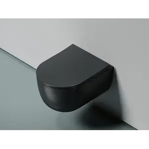 Подвесной унитаз Ceramica Nova Modena  Rimless (цвет Темный Антрацит Матовый),