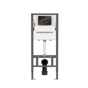 Система инсталляции для унитазов CERAMICANOVA Balance с кнопкой смыва Circle, с креплениями