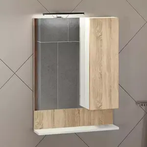 Зеркало-шкаф Comforty Рига, дуб сонома