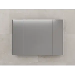 Зеркальный шкаф Style line "ЛИМА 80/100" эмаль, графит