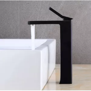 Смеситель для накладной раковины ACWEN 2201В черный матовый