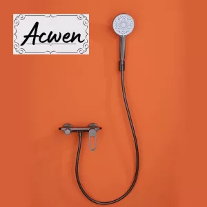 Смеситель для ванны и душа ACWEN 80012В-5 черный матовый