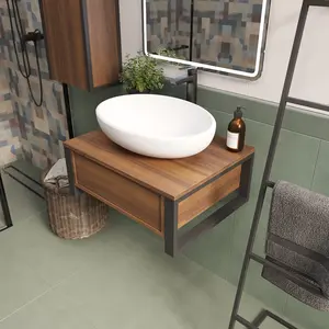 Тумба подвесная 1Marka GRUNGE LOFT  1в.я Орех