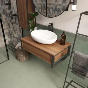 Тумба подвесная 1Marka GRUNGE LOFT  1в.я Орех