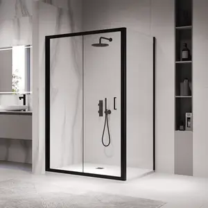 Душевой уголок RGW PA-142B (PA-21B+Z-050-5B) прозрачное/черный