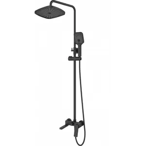 Душевая стойка  ESBANO GEMINI (DS-MB) черный матовый