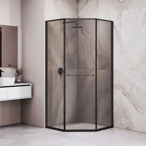 Душевой уголок RGW SV-82B "L/R" тонированное/черный, Цвет стекла: тонированное, Цвет профиля: Черный, Выбрать размер: 800x1200, Ориентация: левый сдвиг