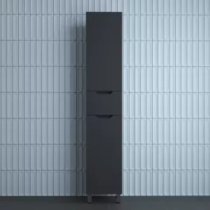 Пенал Style line "Остин" 36 см напольный 1 ящик графит эмаль PLUS, Тип: Пенал напольный, Выбрать цвет: Графит