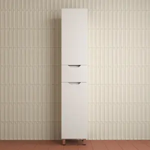 Пенал Style line "Остин" 36 см напольный 1 ящик белый эмаль PLUS