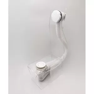 Слив перелив п/автомат Vega V55R 60см WHITE глянец эко, Выбрать цвет: Белый