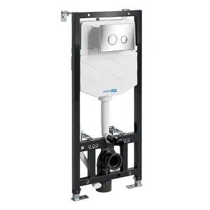 Система инсталляции для унитазов WasserKRAFT Aller 10TLT.010.ME с кнопкой/без кнопки