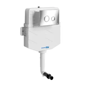 Встраиваемый смывной бачок WasserKRAFT Aller 10TLT.031.ME без кнопки/с кнопкой для приставного унитаза