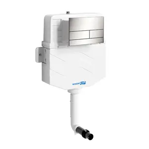 Встраиваемый смывной бачок WasserKRAFT Aller 10TLT.031.ME без кнопки/с кнопкой для приставного унитаза