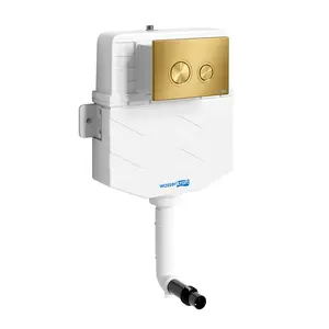 Встраиваемый смывной бачок WasserKRAFT Aller 10TLT.031.ME без кнопки/с кнопкой для приставного унитаза