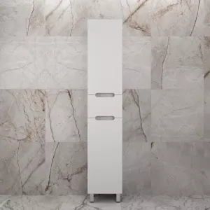 Колонна напольная "Матис" 36 см 1 ящик, Белый матовый, PLUS, ЭМАЛЬ, Выбрать цвет: Белый