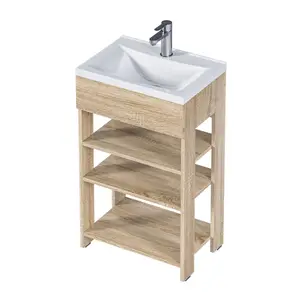 Тумба напольная с раковиной 1Marka Revo с 3 полками