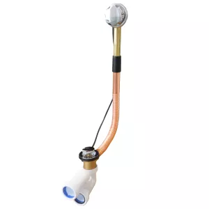 Слив-перелив Radomir полуавтомат (металл, с сифоном) хром