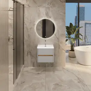 Тумба подвесная 1Marka Mona  2ящика, агатовый серый