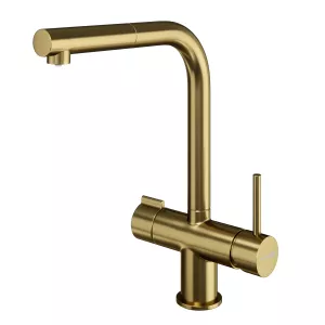 WasserKRAFT A8987 Смеситель для кухни под фильтр, Выбрать цвет: Золото матовое