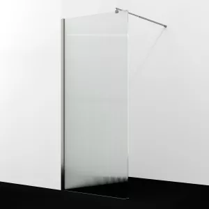 Душевая перегородка WasserKRAFT Rur 30W BN-FL ребристое/никель, Цвет стекла: ребристое, Цвет профиля: Серый, Цвет профиля (вариация): Никель, Выбрать размер: 110