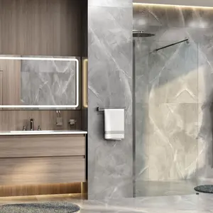 Душевая перегородка WasserKRAFT Rur 30W BN прозрачное/никель