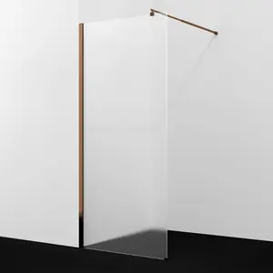 Душевая перегородка WasserKRAFT Rur 30W RG-MG матовое/розовое золото